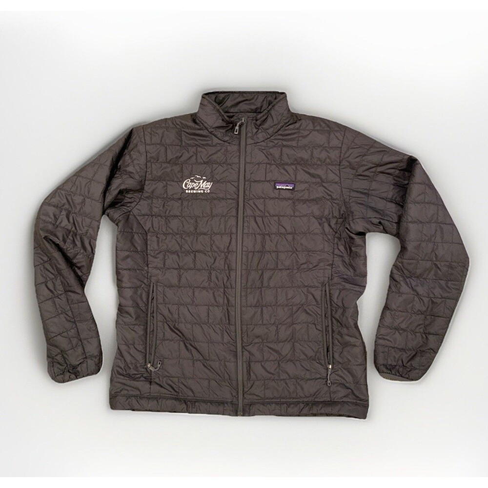 Patagonia Nano Puff Puffer Jacket Primaloft Quilted Grey XL Cape May Brewing Co - Picture 1 of 8